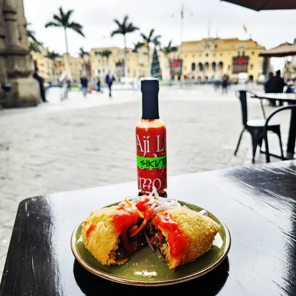 Papa rellena en el Centro de Lima